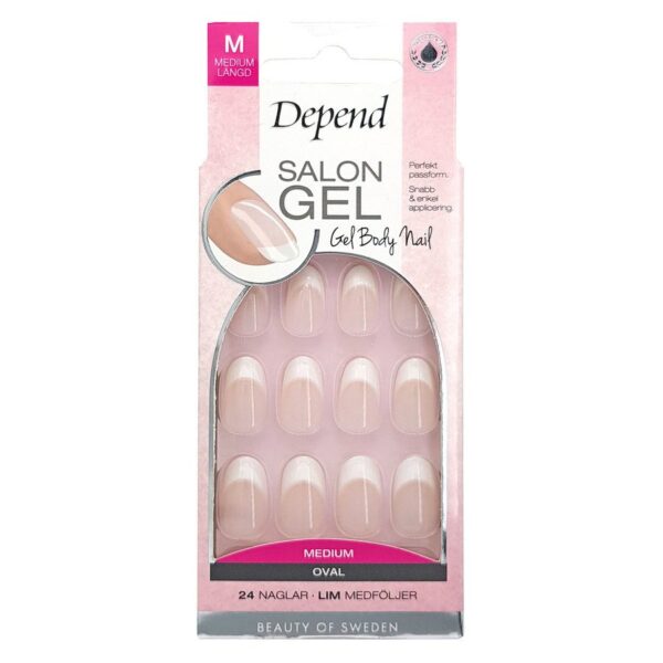 Depend Salon Gel Nude Oval 24pcs