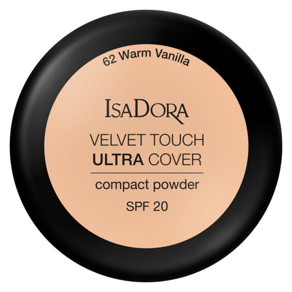 IsaDora Velvet Touch Ultra Cover Compact Powder SPF20 62 Warm Van