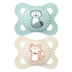 MAM Original Silk Teat Pacifier Blue 0-6m