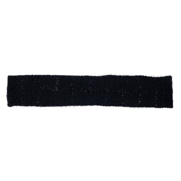 DARK Tweed Headband Black