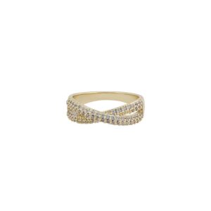 Snö Of Sweden North Double Ring Gold/Clear L