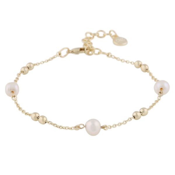 Snö Of Sweden Julie Chain Bracelet Gold/White