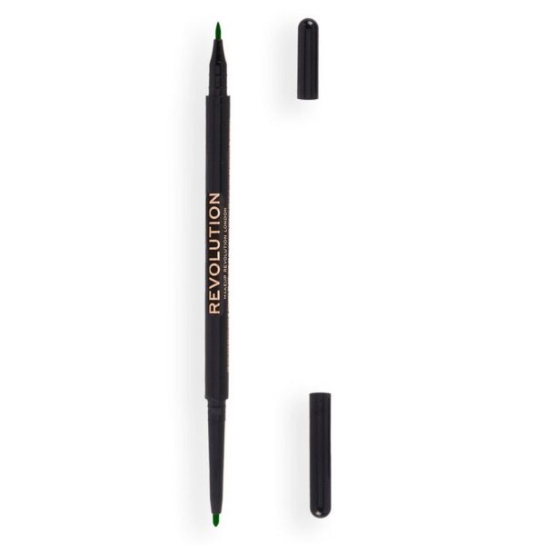 Makeup Revolution Felt & Kohl Eyeliner Green 1pcs