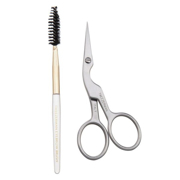 Tweezerman Browshaping Scissors And Brush