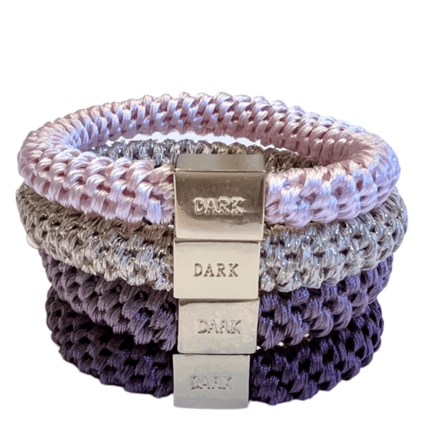 DARK Fat Hair Ties Combo Grapes 4pcs