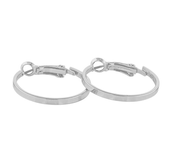 Snö Of Sweden Moe Ring Earring Plain Silver 25mm