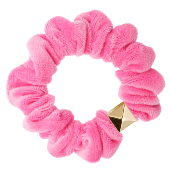 DARK Velvet Mini Scrunchie Pink