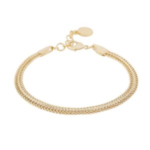 Snö Of Sweden Dublin Small Bracelet Plain Gold 16–18