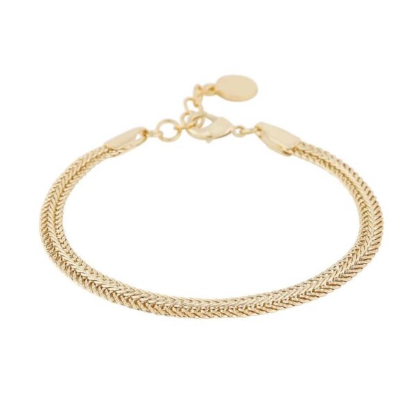 Snö Of Sweden Dublin Small Bracelet Plain Gold 16–18