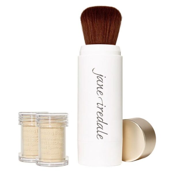 Jane Iredale Amazing Base Refillable Brush Bisque 2x Refills