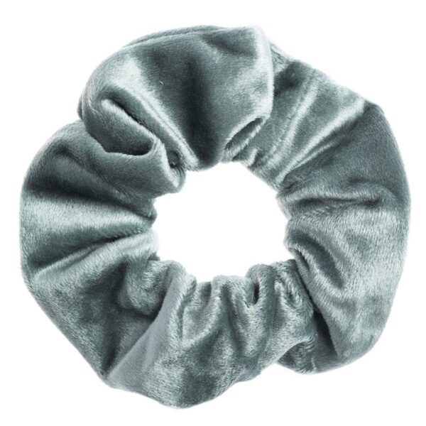 DARK Velvet Scrunchie Sparkled Teal