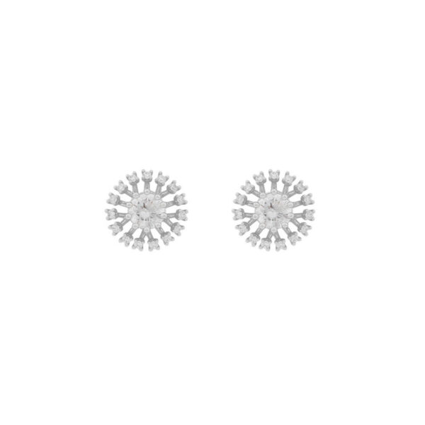 Snö Of Sweden Wiz Small Earrings Silver/Clear 11mm