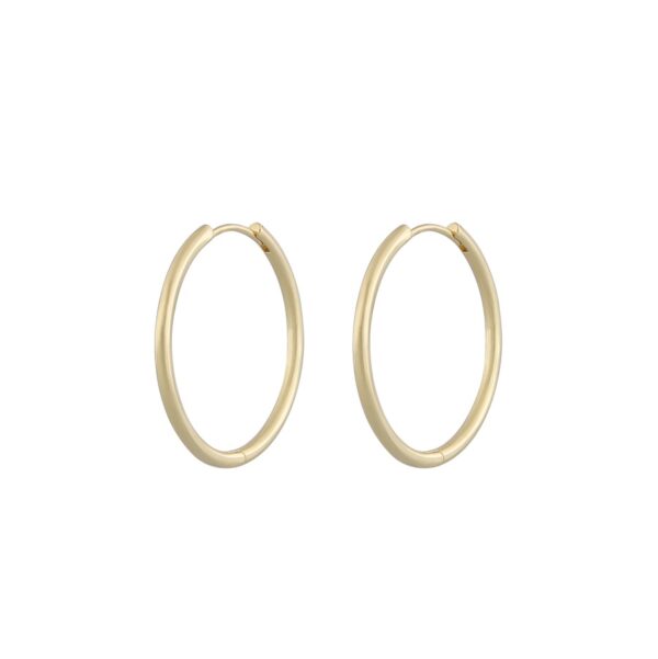 Snö Of Sweden Amsterdam Small Earring Plain Gold 30mm