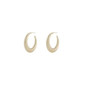 Snö Of Sweden Bella Small Ring Earring Plain Gold Onesize