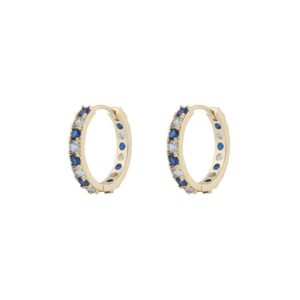 Snö Of Sweden Ellie Stone Ring Earring Gold/Mix Blue