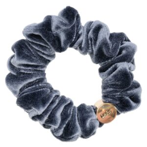 DARK Velvet Mini Scrunchie Steel Blue