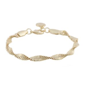 SNÖ of Sweden Lisbon Big Bracelet Plain Gold Onesize