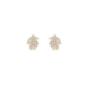 Snö Of Sweden North Earrings Gold/Clear 10mm