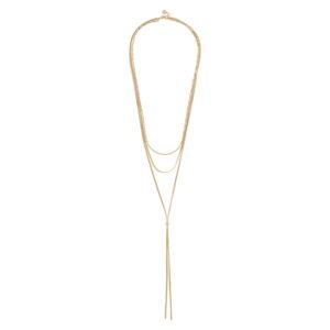 Snö Of Sweden Serena Layer Necklace Plain Gold