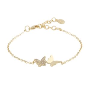 Snö Of Sweden Vega Chain Bracelet Gold/Clear