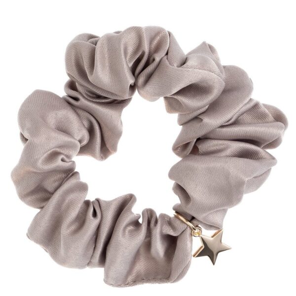 DARK Satin Scrunchie Taupe