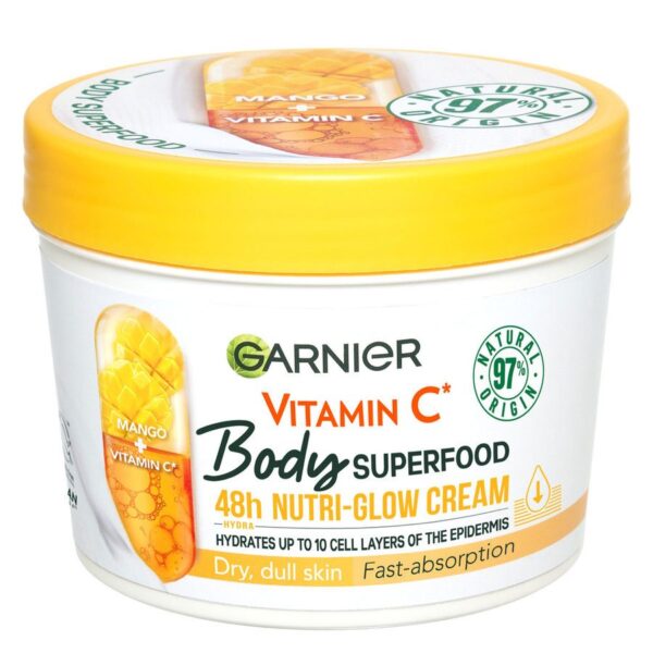 Garnier Body Superfood Nutri Glow Body Cream Vitamin C And Mango