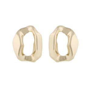 Snö Of Sweden Malibu Big Earring Plain Gold