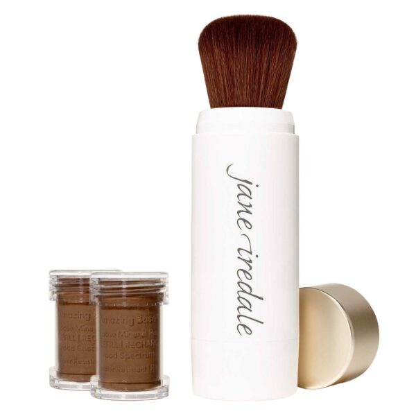 Jane Iredale Amazing Base Refillable Brush Cocoa 2x Refills