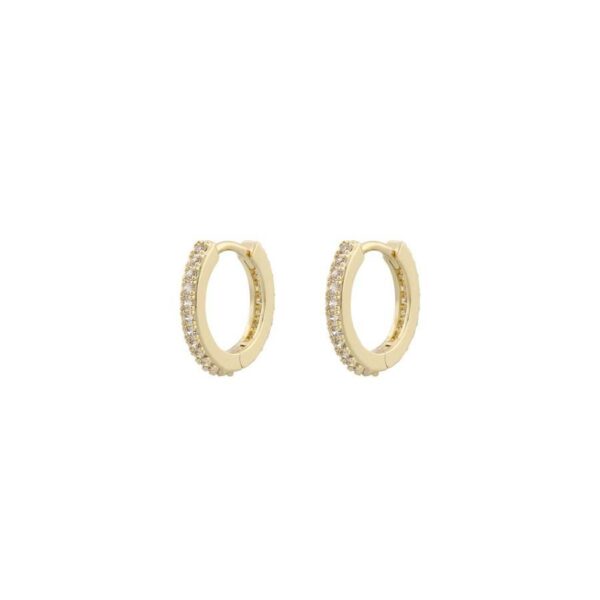 Snö Of Sweden Essence Ring Earring Gold/Clear 15mm