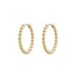 Snö Of Sweden Arizona Ring Earring Plain Gold 25mm