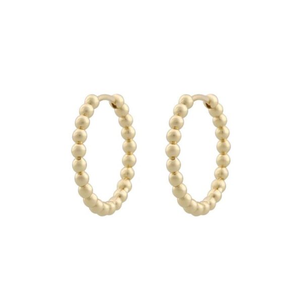 Snö Of Sweden Arizona Ring Earring Plain Gold 25mm