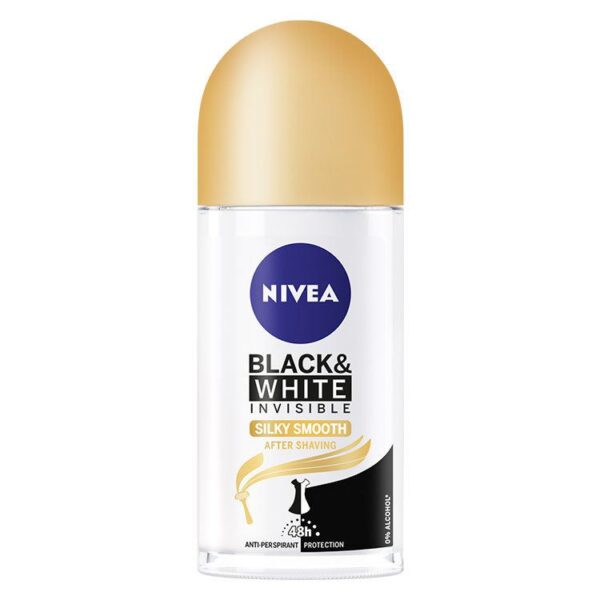 NIVEA Black & White Silky Smooth Roll On 50ml