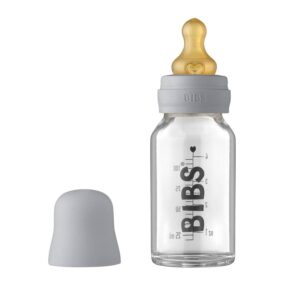 BIBS Baby Glass Bottle Complete Set Latex Cloud 110ml