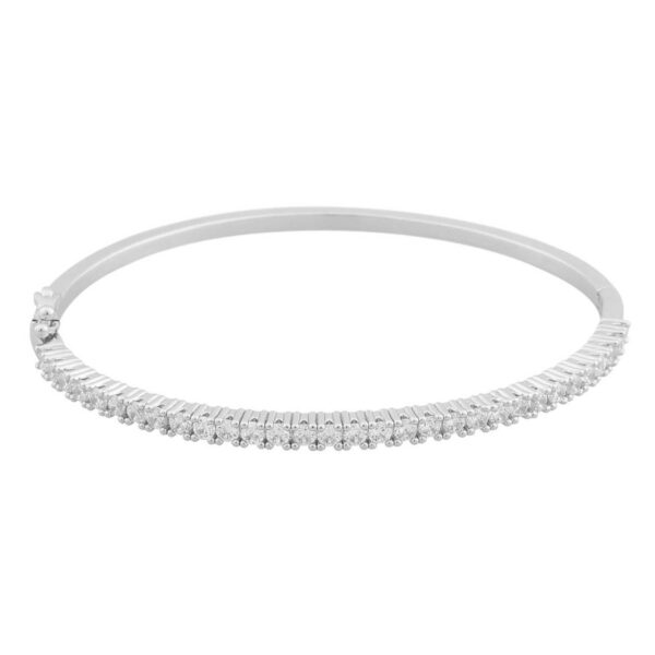 Snö Of Sweden Essence Oval Bracelet Silver/Clear 60mm