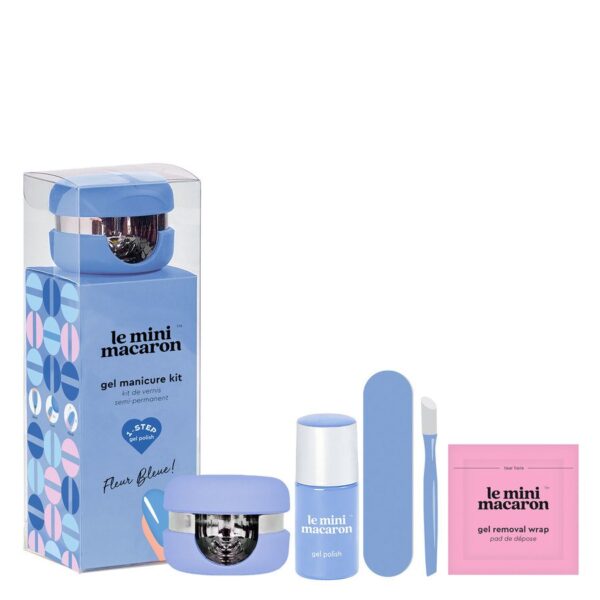 Le Mini Macaron Gel Manicure Kit Fleur Bleue 5pcs