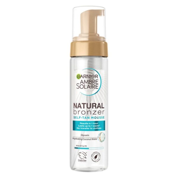 Garnier Ambre Solaire Natural Bronzer Self Tan Mousse 200ml