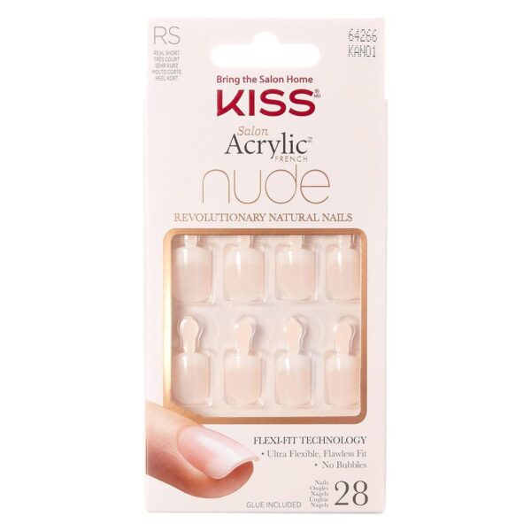 KISS Salon Acrylic Nude Nails Breathtaking 28pcs