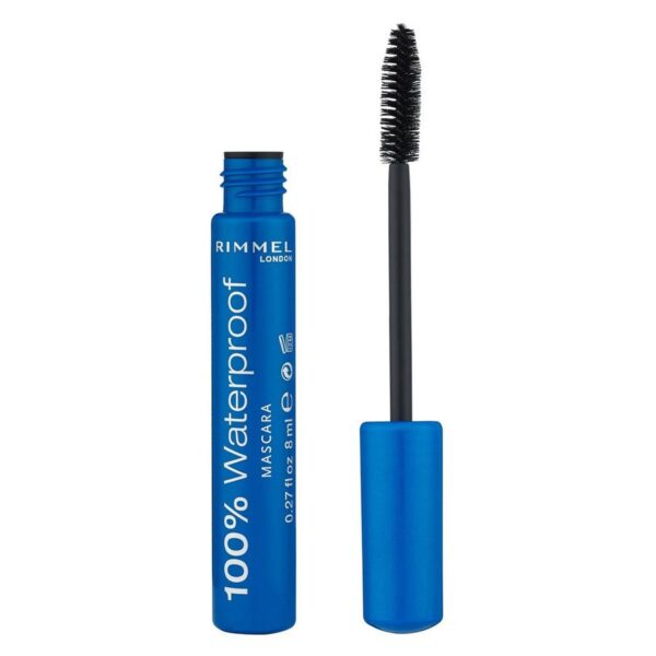 Rimmel 100% Waterproof Mascara Black Black 8ml