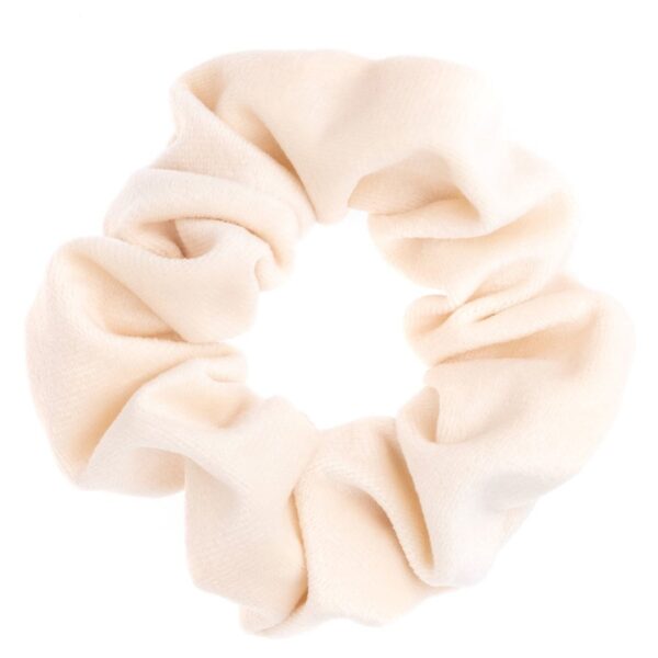 DARK Velvet Scrunchie Off White