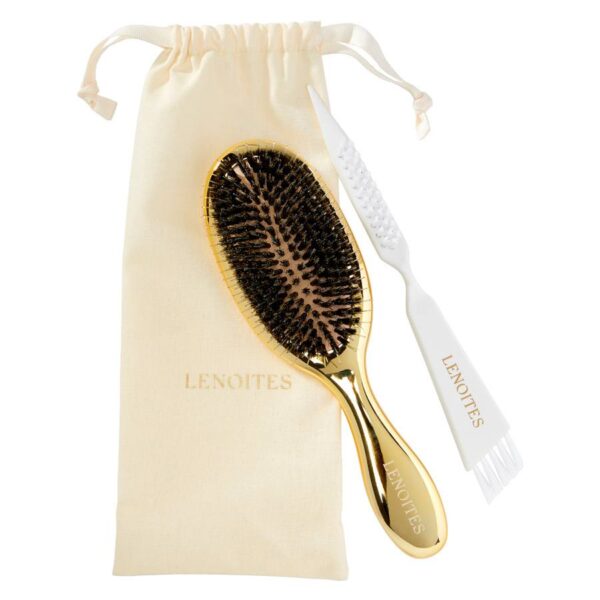 Lenoites Hair Brush Wild Boar Gold