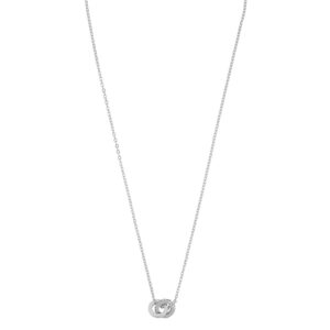 Snö Of Sweden Connected Pendant Necklace Silver/Clear 42cm