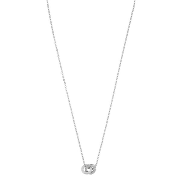 Snö Of Sweden Connected Pendant Necklace Silver/Clear 42cm