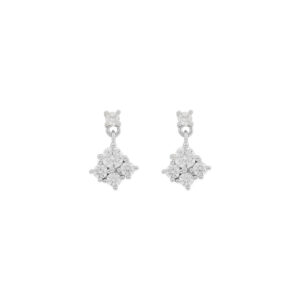 Snö Of Sweden Copenhagen Small Earring Silver/Clear