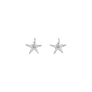 Snö Of Sweden Field Seastar Earring Plain Silver