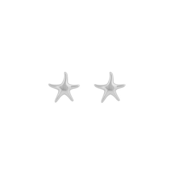 Snö Of Sweden Field Seastar Earring Plain Silver