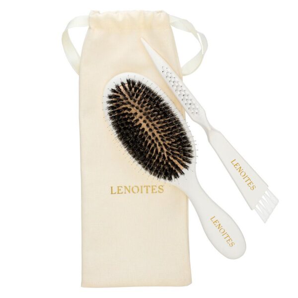 Lenoites Hair Brush Wild Boar White