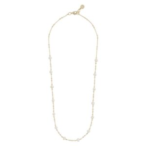 Snö Of Sweden Julie Small Chain Necklace Gold/White