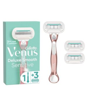 Gillette Venus Deluxe Smooth Sensitive Razor 3 Blades