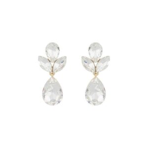 Snö Of Sweden Swift Drop Pendant Earring Gold/Clear