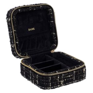 DARK Tweed Jewellery Box Mini Black